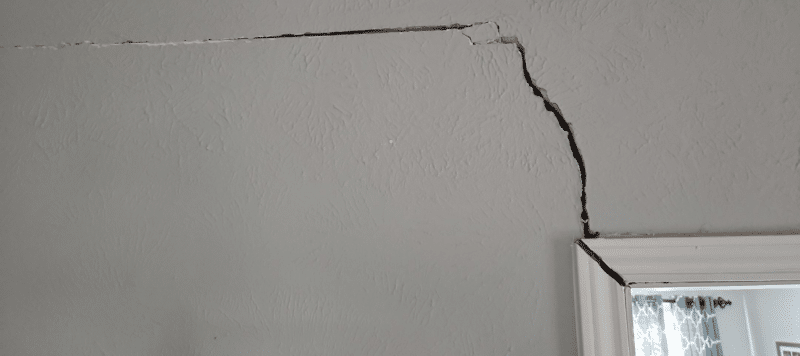 home with cracks from foundation issues